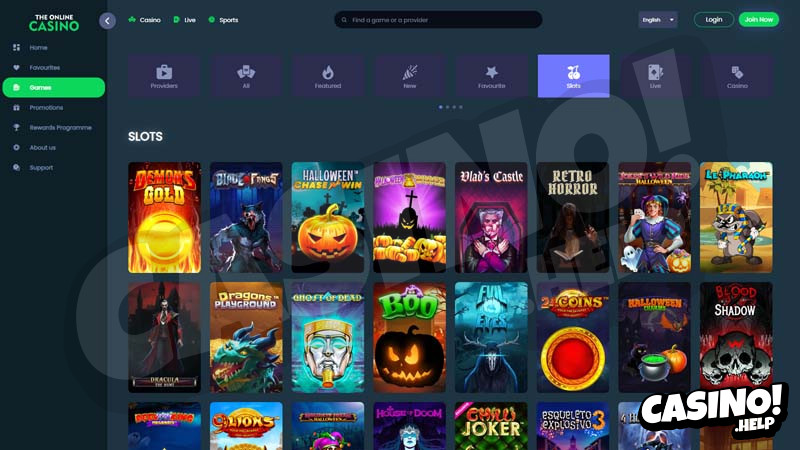 theonlinecasino slots screenshot