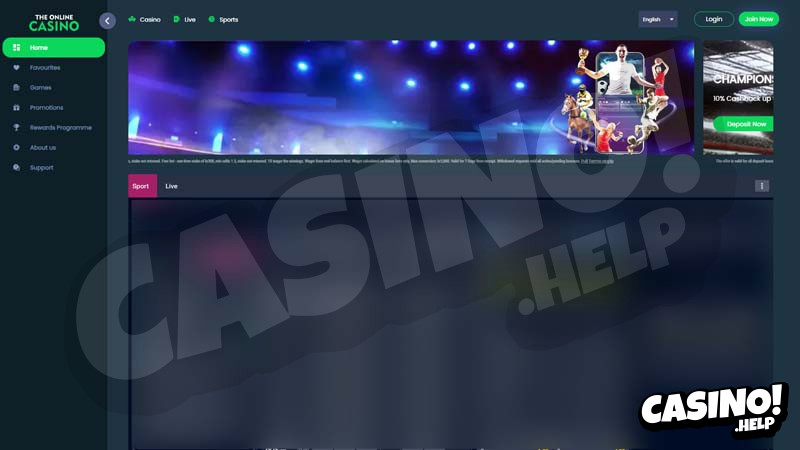 Thumbnail theonlinecasino-sports lobby