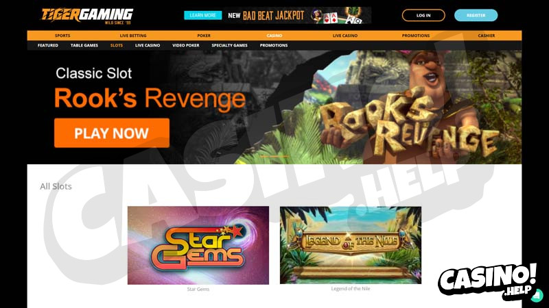 tigergaming slots screenshot