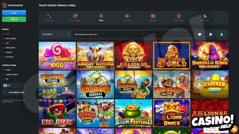 touchcasino slots screenshot