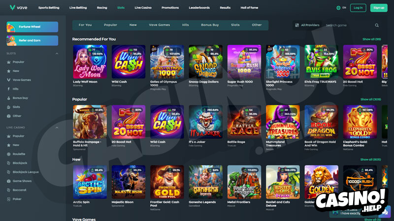 Thumbnail vave slots