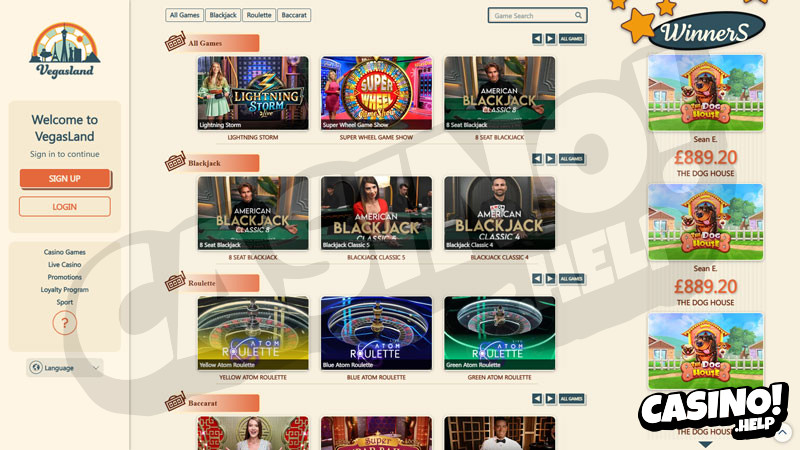 vegasland live screenshot