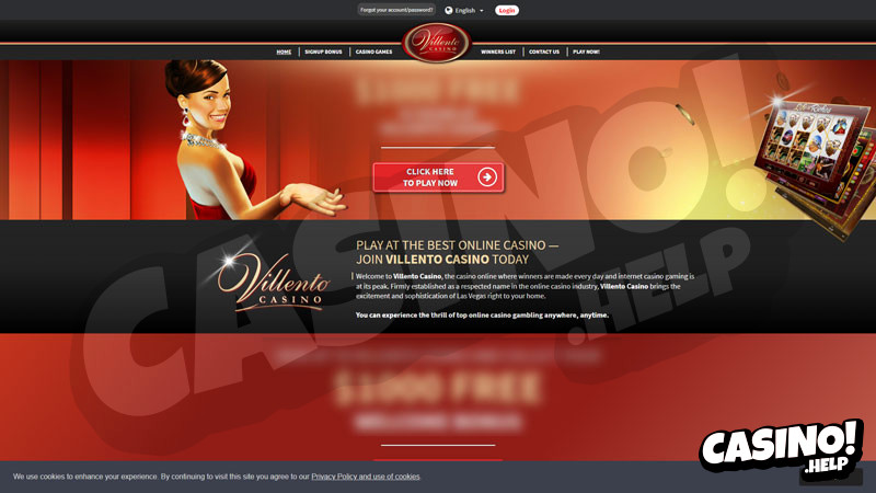 villento-casino lobby screenshot