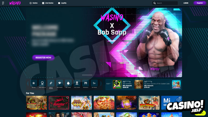 wasino lobby screenshot
