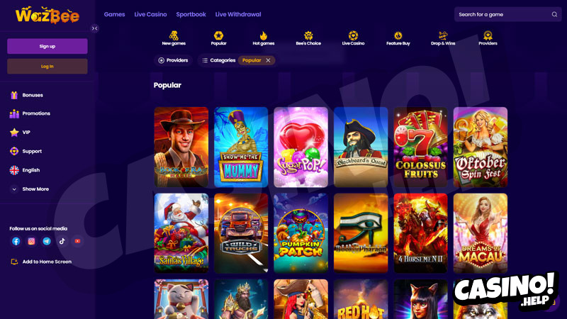 wazbee slots screenshot