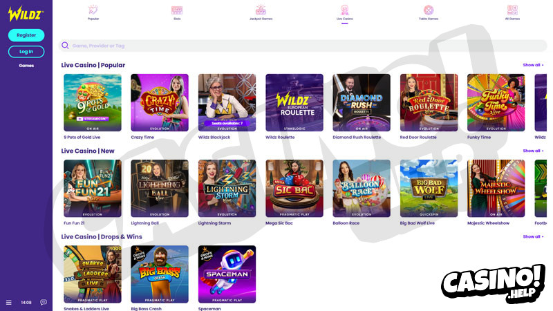 wildz live screenshot