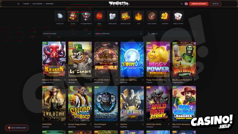 windetta slots screenshot