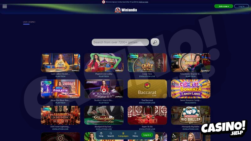 winlandia live screenshot