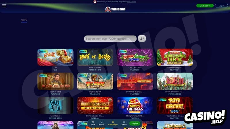 winlandia slots screenshot