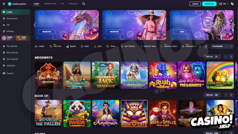 wishcasino slots screenshot