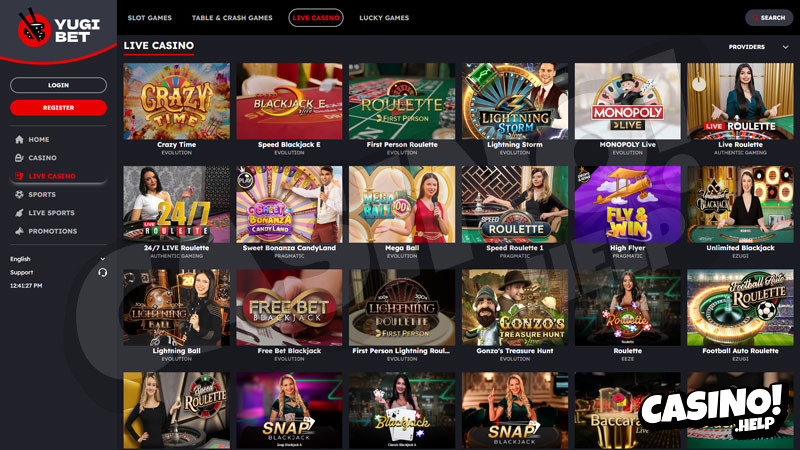 yugibet live screenshot