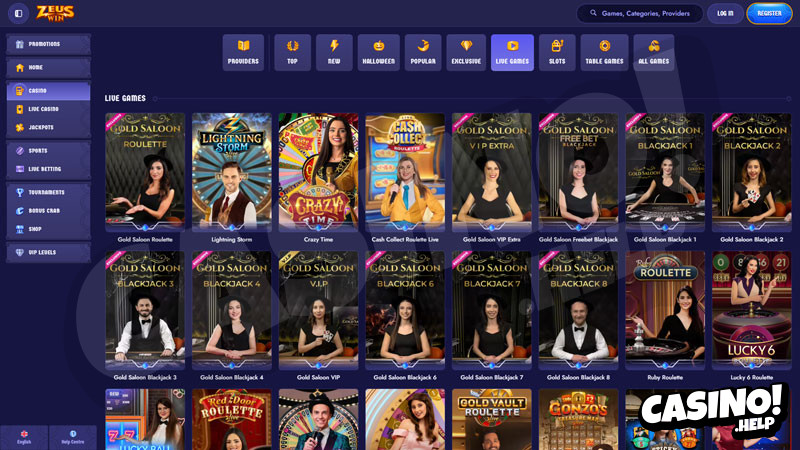 zeuswin live screenshot