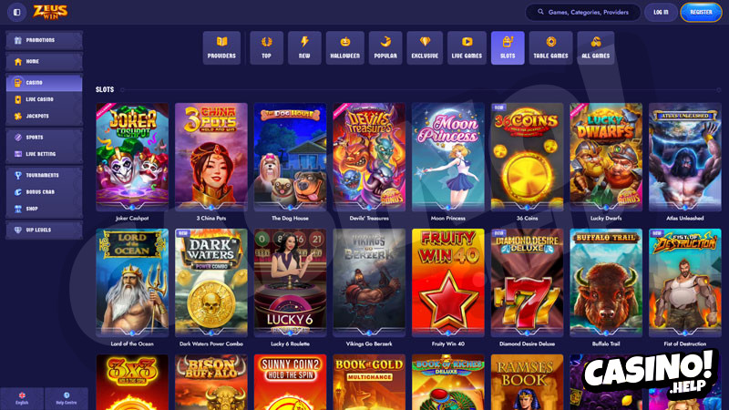 zeuswin slots screenshot